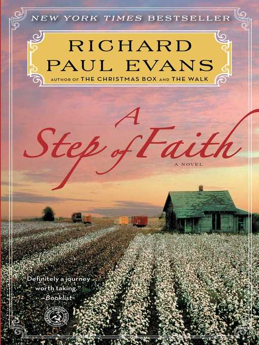 Title details for A Step of Faith by Richard Paul Evans - Wait list